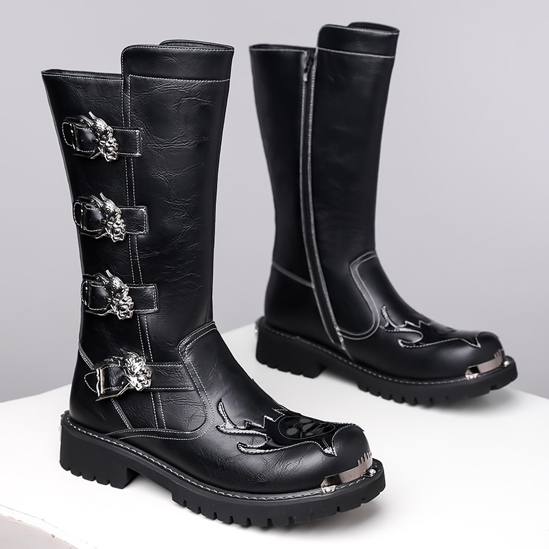 Botas Longas de Couro para Hom - Outdoor Lighting Black avaliação e preço