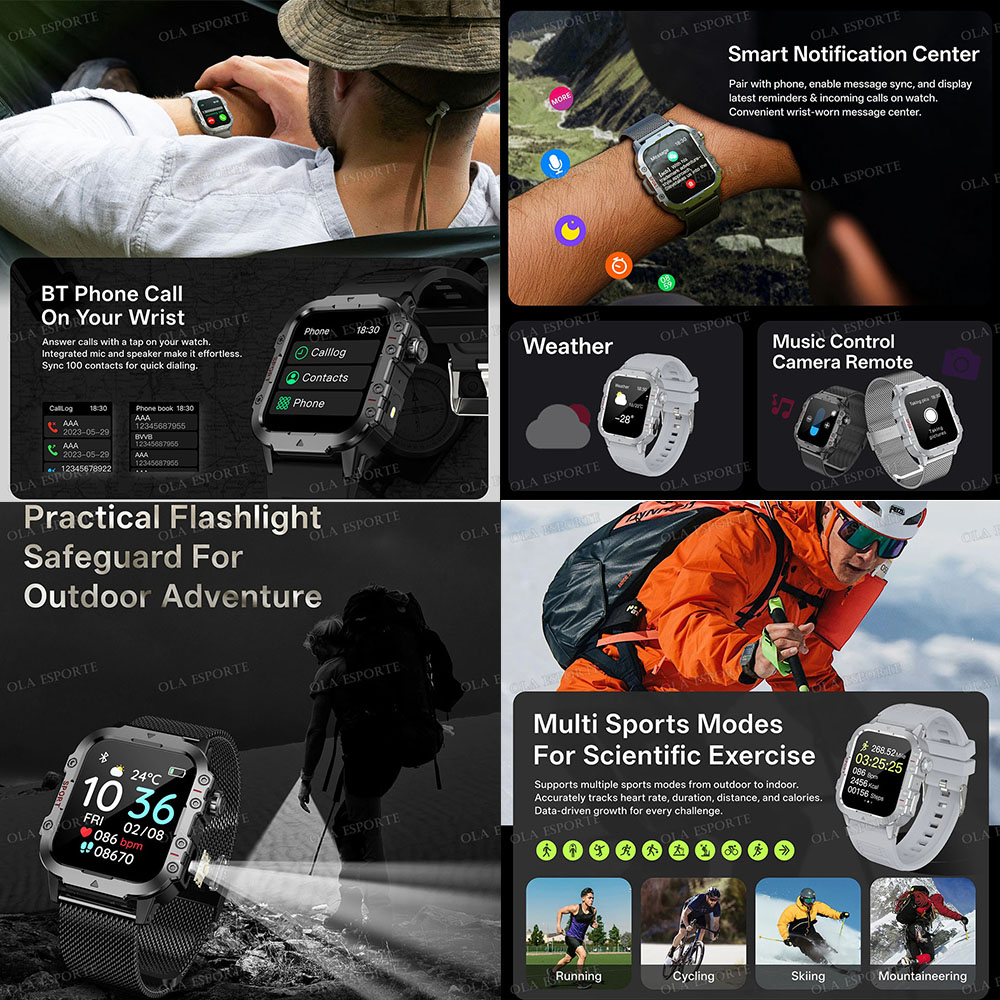 Relógio Inteligente Militar pa - Outdoor Lighting Track avaliação e preço