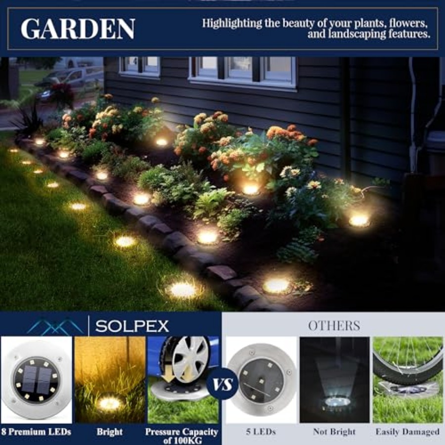 Luzes Solares de Solo, Luzes S - Outdoor Lighting And Landscape avaliação e preço